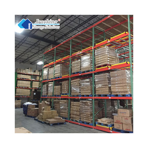 Warehouse Storage Heavy Duty Pallet Rack System Push Back Steel Rack