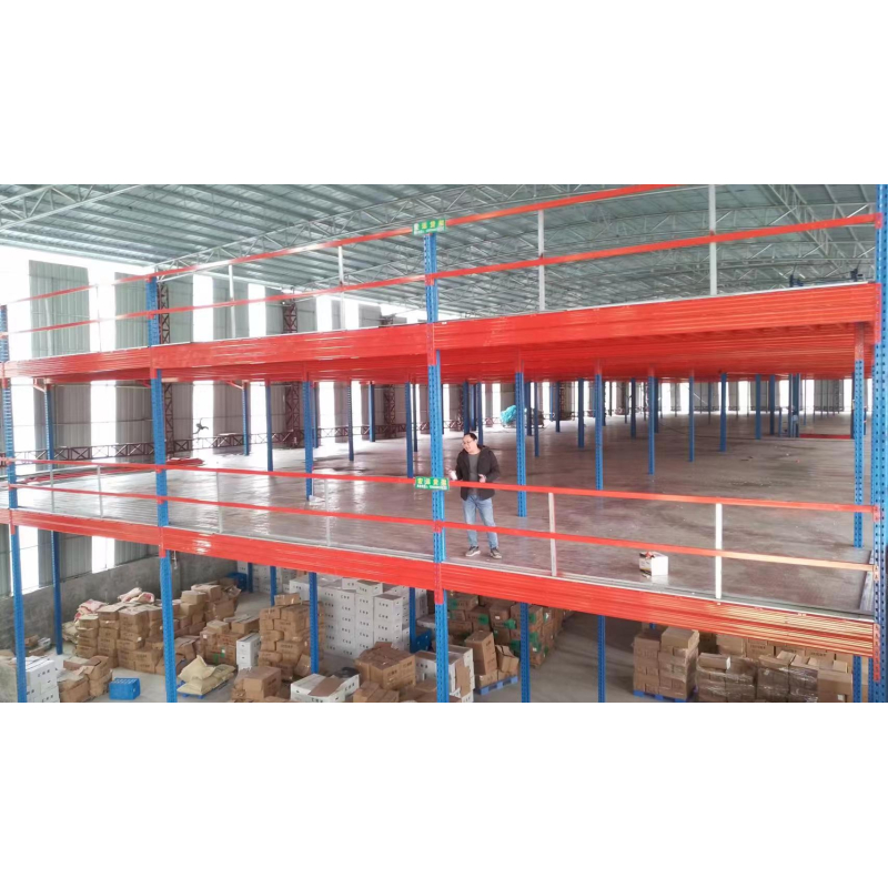 Manufacture Factory Customized Mezzanine Floor Racking Industrial Steel Platform Rack For Warehouse Storage Double Shelf Loft