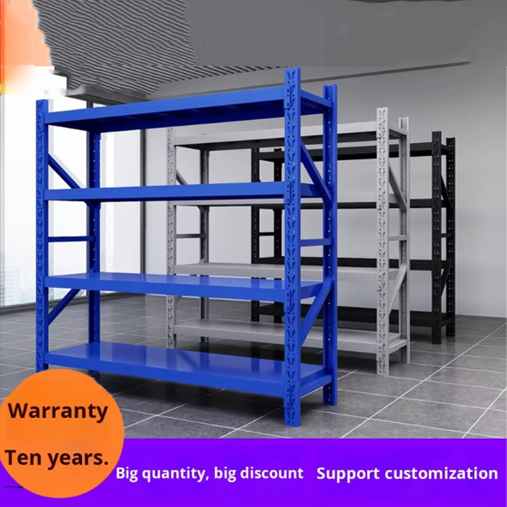 Steel Storage Racks Wholesale Warehouse Storage Shelves Heavy-Duty Multi-Layer Display Racks for Supermarket