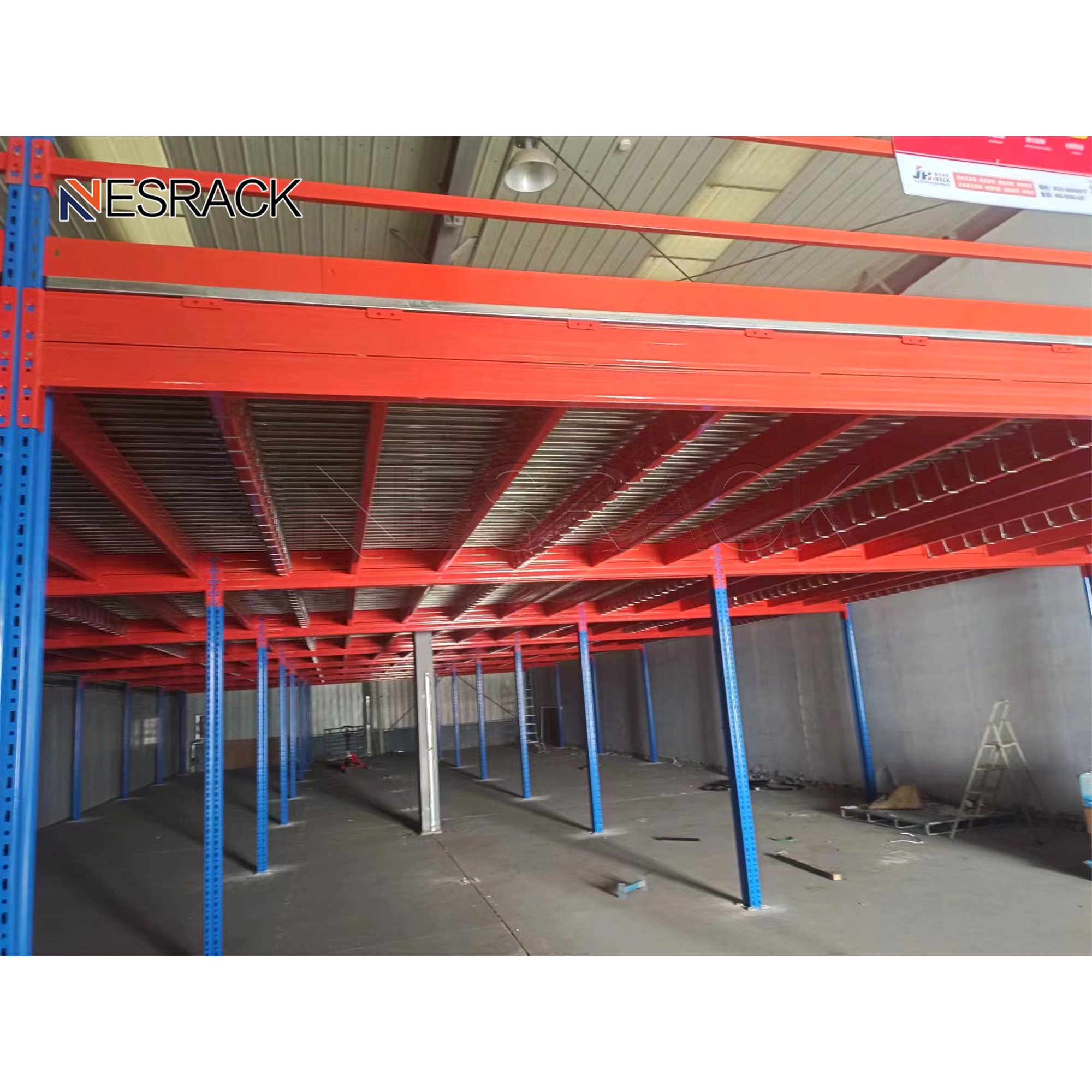 Customized Office Mezzanine System Elevator 2-3 Floors Stairs 500-3000kg Per Sqm Selective Pallet Racks Mezzanine Platform