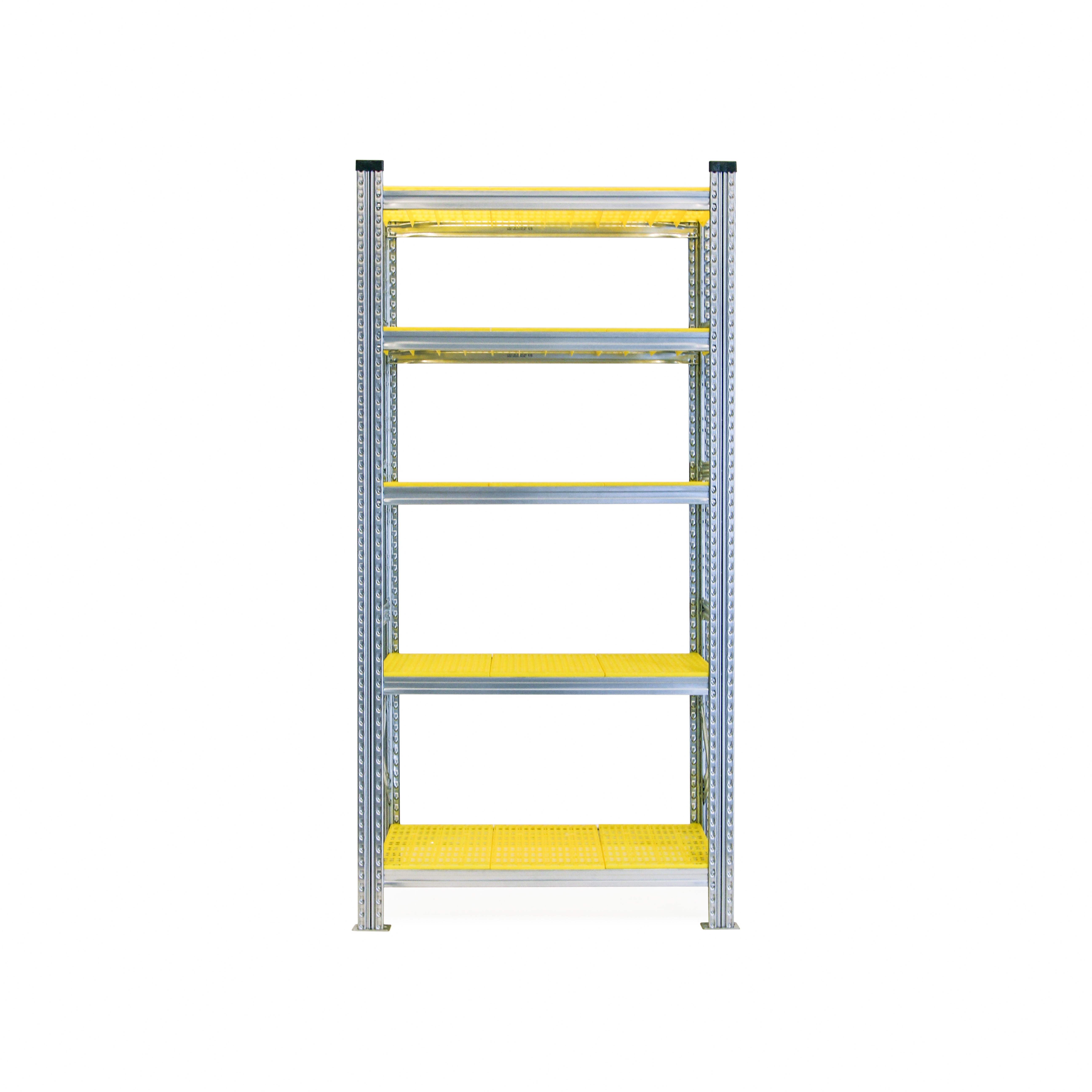 Factory Price 5-Layer Adjustable Galvanized Steel Plastic Shelving Stackable Rack