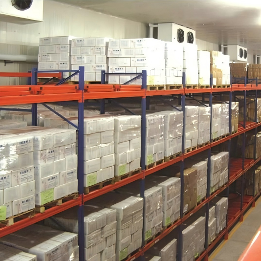 Push Back Pallet Racking + Forklift Operated Push Back Rack for 3PL Logistics Warehouse Batch Inventory Storage