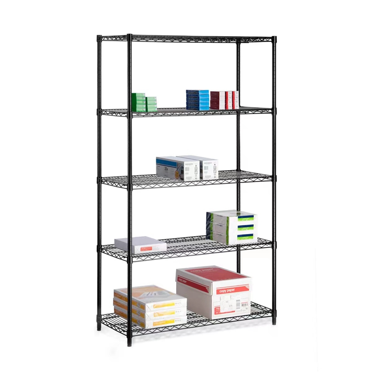48" X 18" X 72" NSF Approved 5 Tier Commercial Heavy Duty Warehouse Stainless Steel Wire Shelf Rack