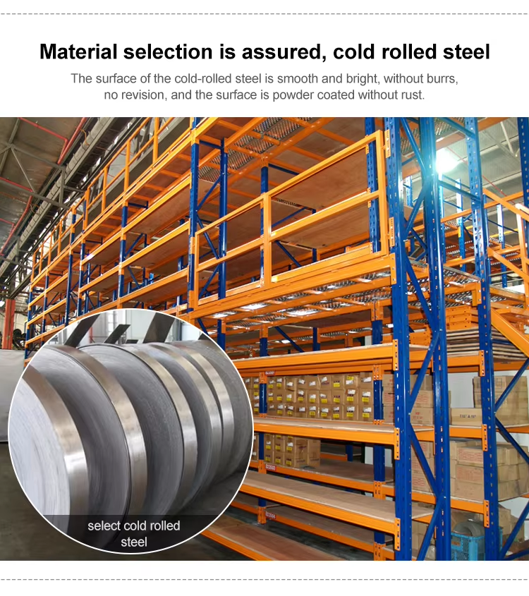 Medium Duty Selective Pallet Rack 5 Layer Wire Mesh Steel Industrial Warehouse Shelving with Corrosion Protection
