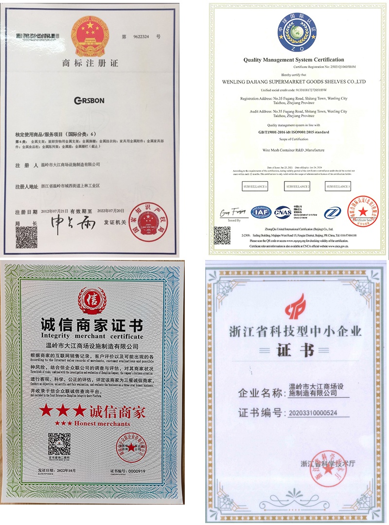 Certificates