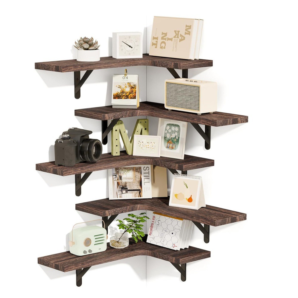 Wall-mounted floated shelf view 3