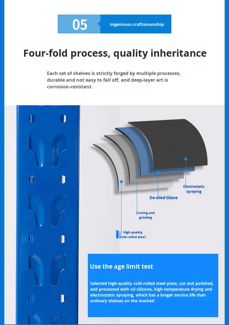 Steel Storage Racks Wholesale Warehouse Storage Shelves Heavy-Duty Multi-Layer Display Racks for Supermarket