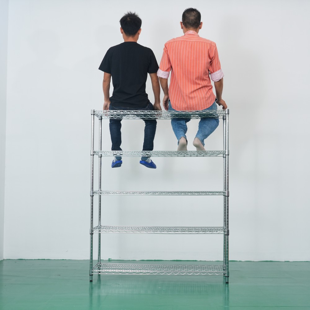 Chrome Wire Shelving,Competitive Price Heavy Duty 4 Tier Steel Warehouse Storage Rack