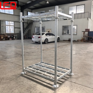 Dip Galvanized Stackable Metal Post Pallet Rack