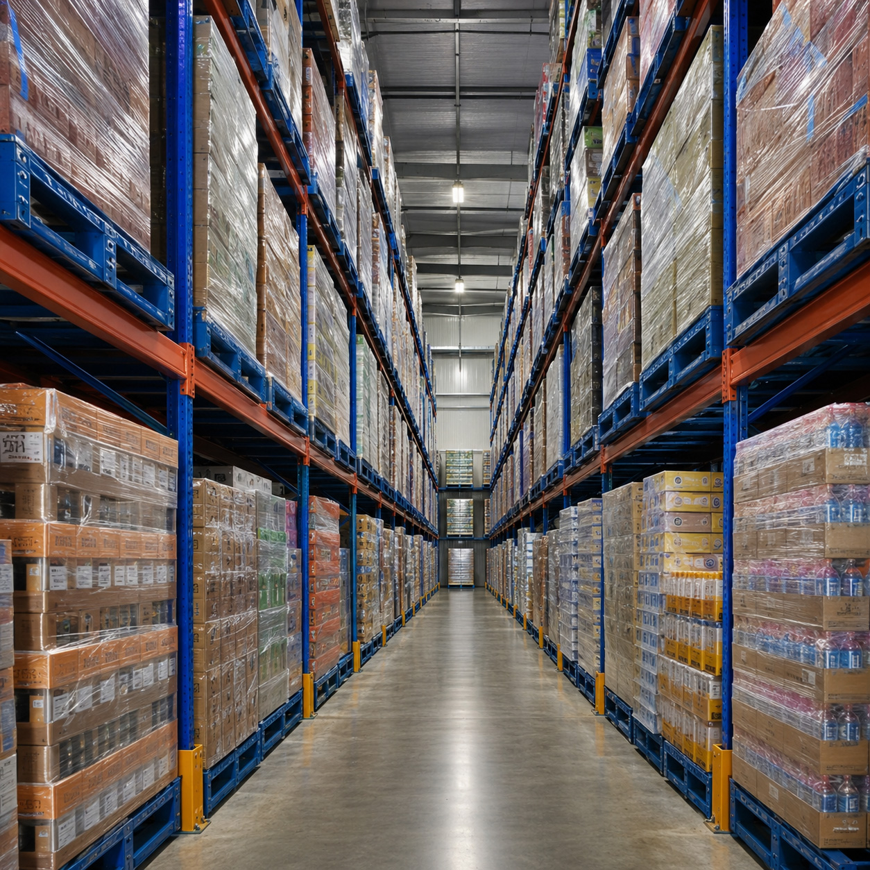 Adjustable Steel Storage Rack Heavy Duty Pallet Racking With Q235B Steel Material for Industrial Warehouse