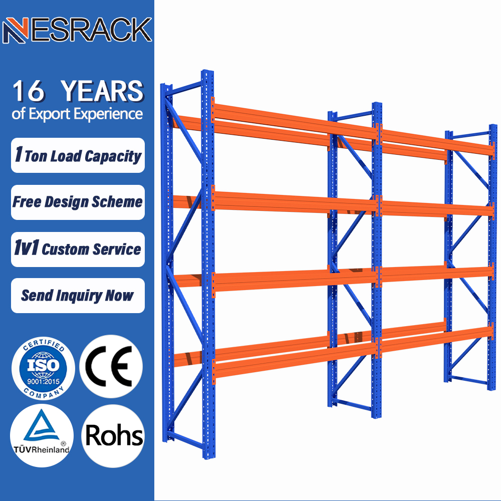 Heavy Duty Warehouse Shelving Industrial Steel Storage Rack With 5 Layers Racks For Warehouse Goods
