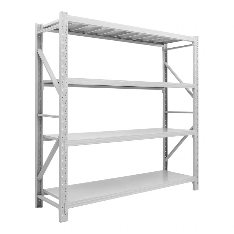 Warehouse Storage Logistics Center Supermarket Household Retail Store Medium-sized Steel Cold Rolled Steel Boltless Shelves Snap