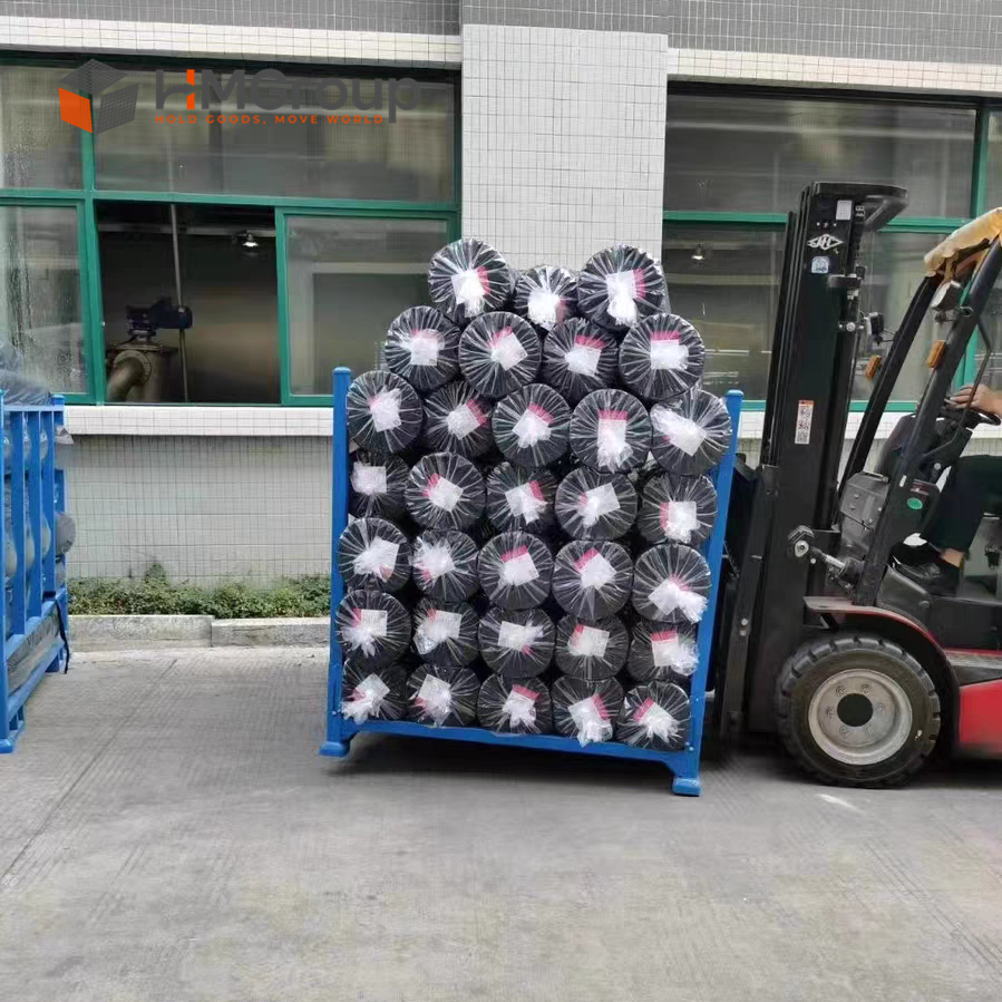 Vertical Storage 4-6 High Powder Coating Heavy Duty Mild Steel Q235 Forklift Portable Storage Textile Racks