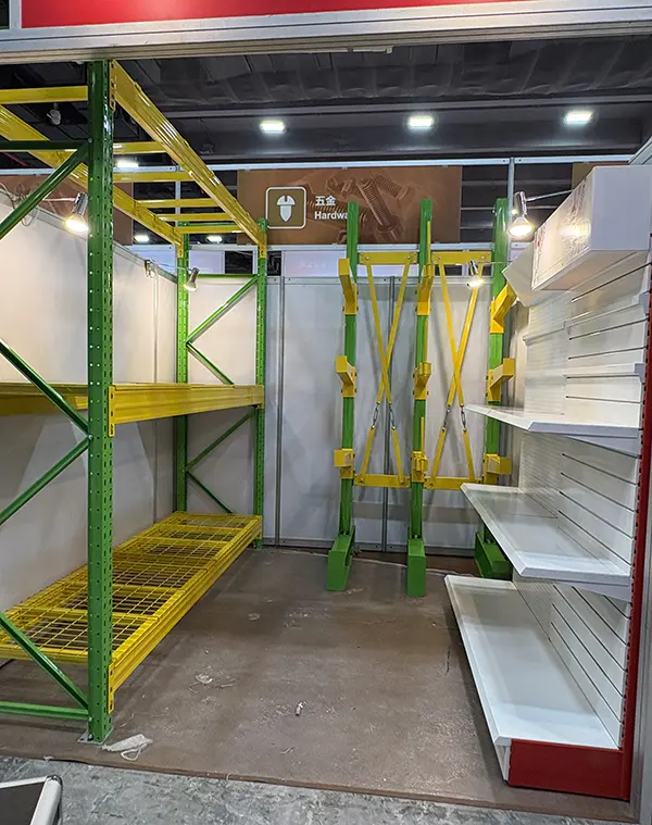 Storage equipment trade show live display