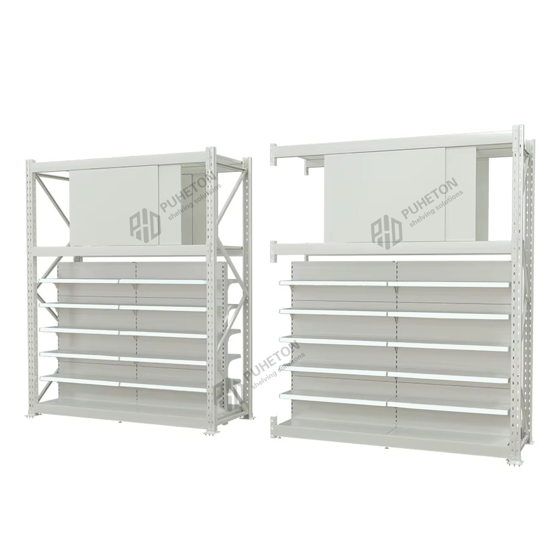 Multi-Layer Adjustable Light Duty Double-sided Warehouse Storage Shelving System 150kg/layer Capacity Customizable Layers