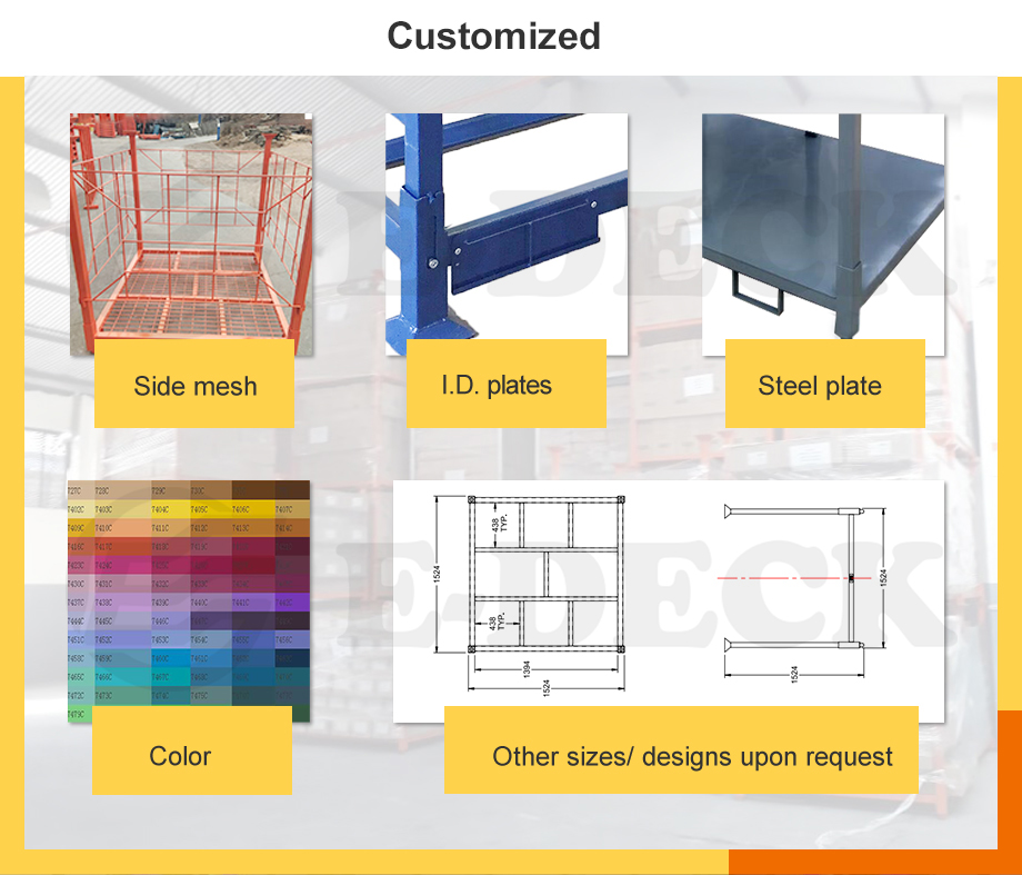 High Quality Auto Industry Detachable Durable Truck Storage Stacking Tire Pallet Rack