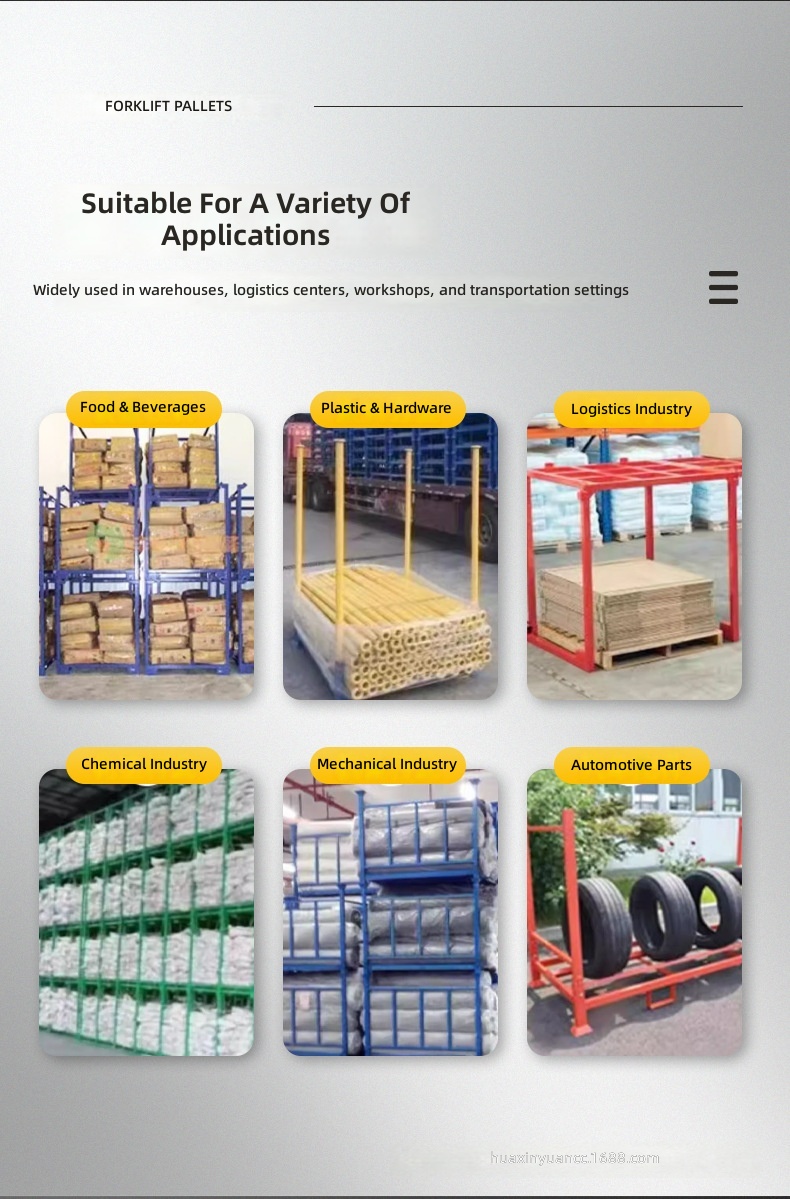 Folding Metal Stacking Rack Details
