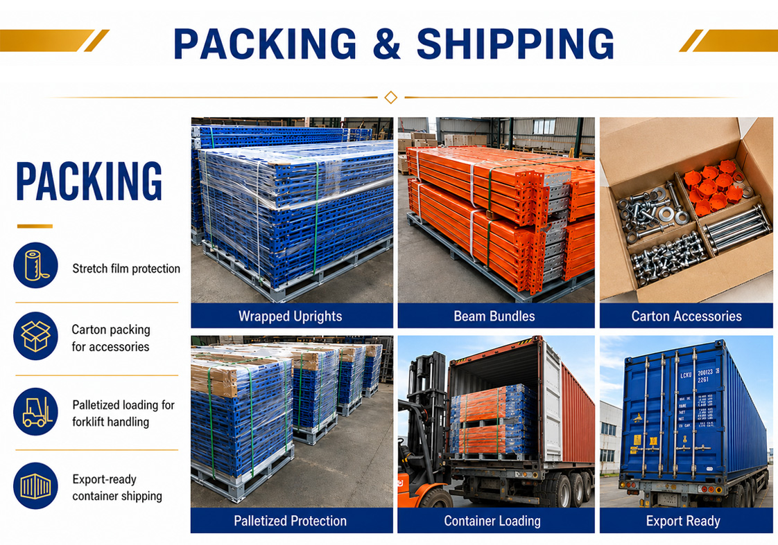 Adjustable Steel Storage Rack Heavy Duty Pallet Racking With Q235B Steel Material for Industrial Warehouse