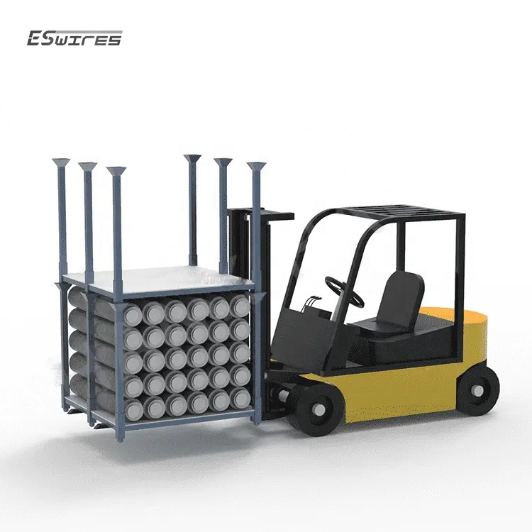 Heavy Duty Fabric Roll Industry Stackable Durable Metal Steel Racks for Warehouse Storage