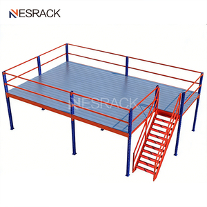 Customized Office Mezzanine System Elevator 2-3 Floors Stairs 500-3000kg