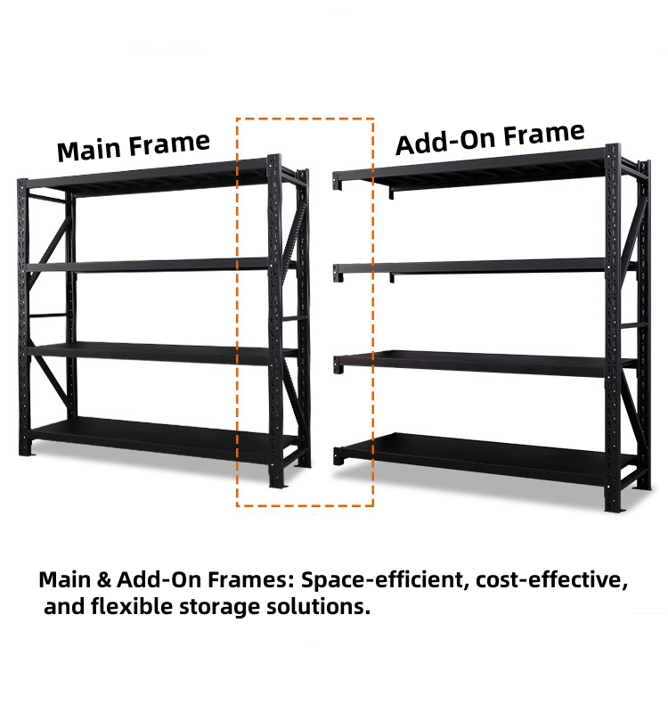 Customizable Industrial Steel Metal Shelving Shelves Adjustable Bolts Garage Warehouse Rack For Pallet Stacking Racks Shelves