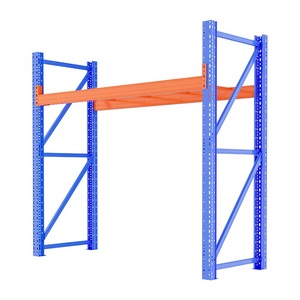 1 Layer 500kg Warehouse Racking System Stacking Racks Shelves Medium Duty Shelving Rack for Warehouse Storage