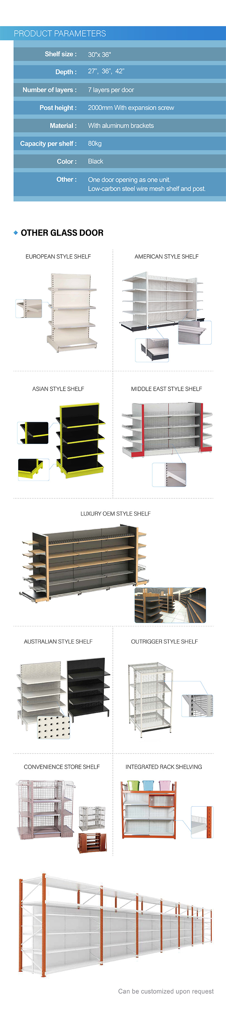 Slide Rack Shelf Structure