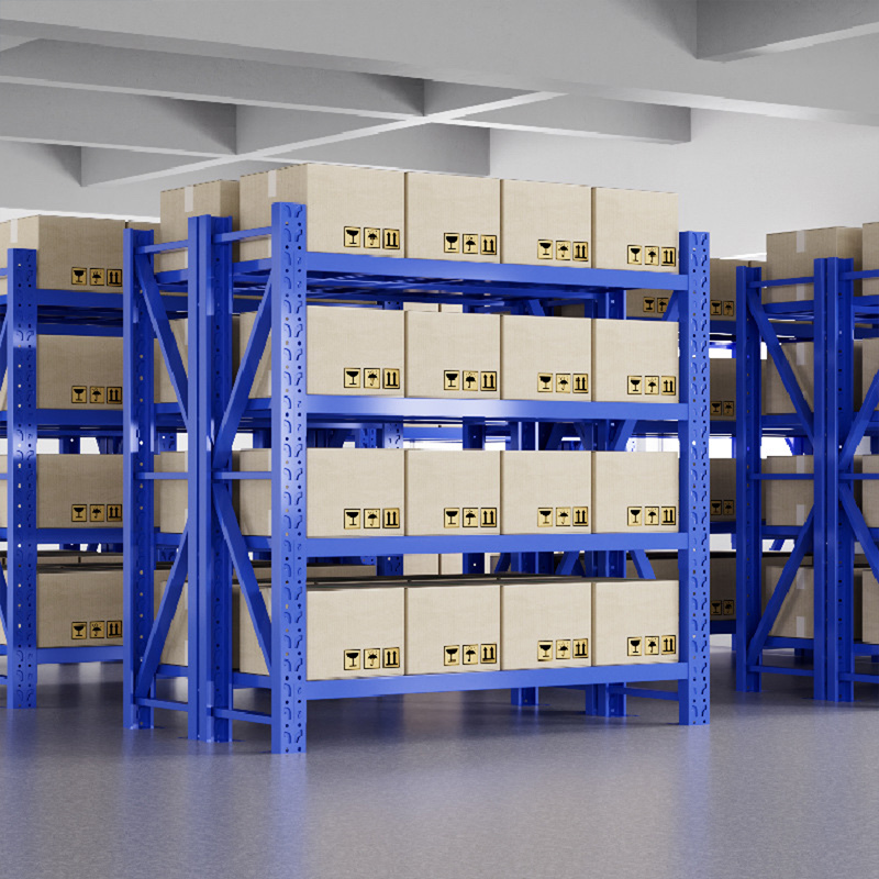 Gravity Flow Racking System - Industrial Warehouse Pallet Storage Shelves with Metal Shelving Rack