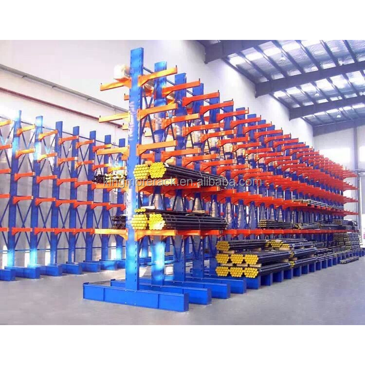 Heavy Duty Double/single Side Cantilever Racking System High Load Warehouse Storage Racks for Long Item Pipes