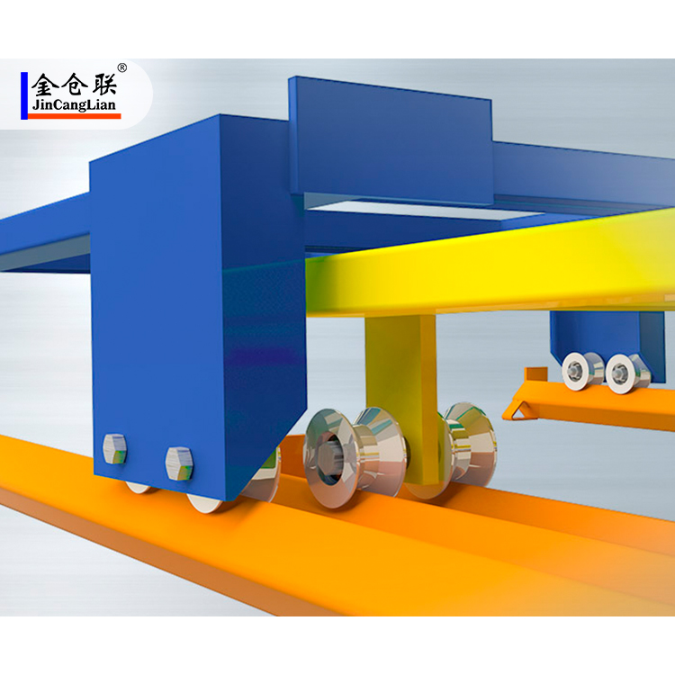 Customized Pallet Rack High Density Storage Steel Push-back Racking Industrial Metal Racks with 2~5 Movable Carts