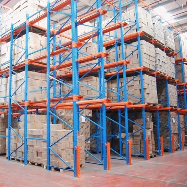 Drive Through Racking System Durable Steel Pallet Storage Racks for FIFO Logistics Management in Large Distribution Centers