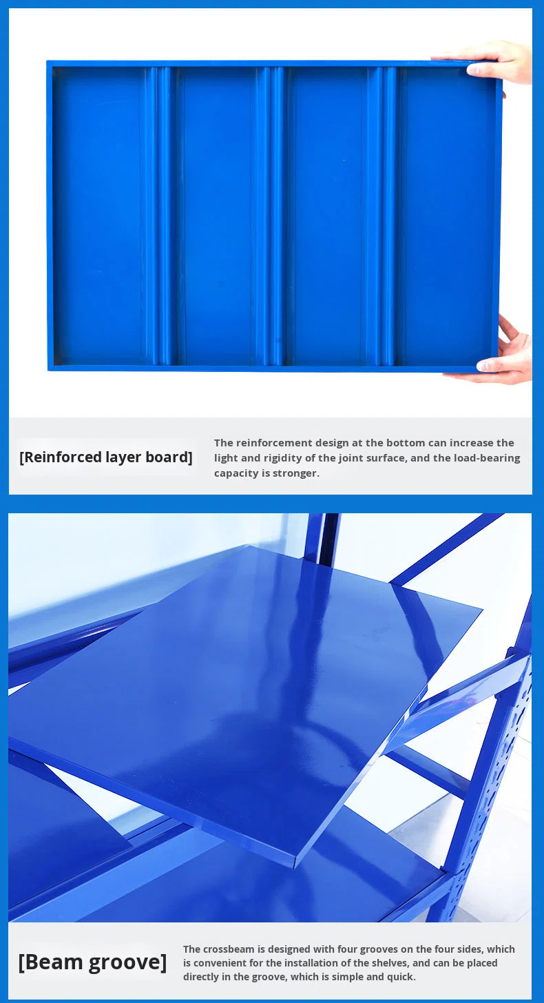 Steel Storage Racks Wholesale Warehouse Storage Shelves Heavy-Duty Multi-Layer Display Racks for Supermarket