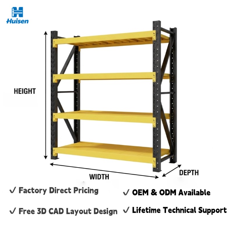 Knock Down Boltless Shelving Light Duty Steel Adjustable Storage Rack Easy Assembly System
