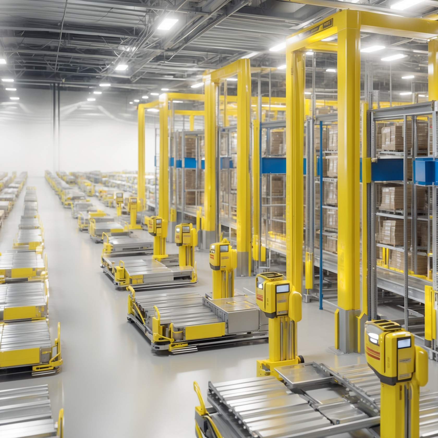 Pteris ASRS Shuttles Pallet Racking System Smart Warehouse Forklift Automation with Radio Control Cargo &amp; Storage Equipment