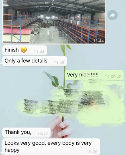Customer review of high bay racking system installation