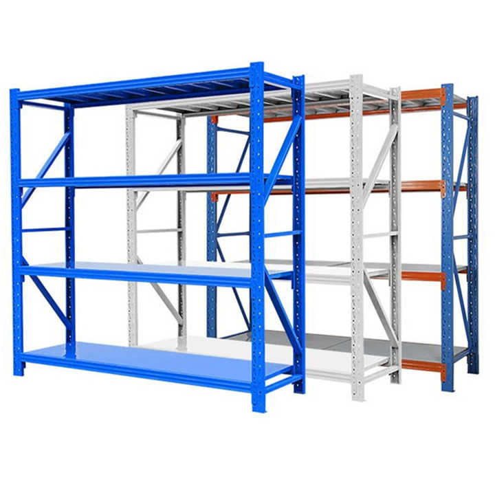 China Factory Steel Boltless Heavy Duty Selective Multi-Layer Storage Shelf Folding Storage Corner Rack Garage Racking Shelves