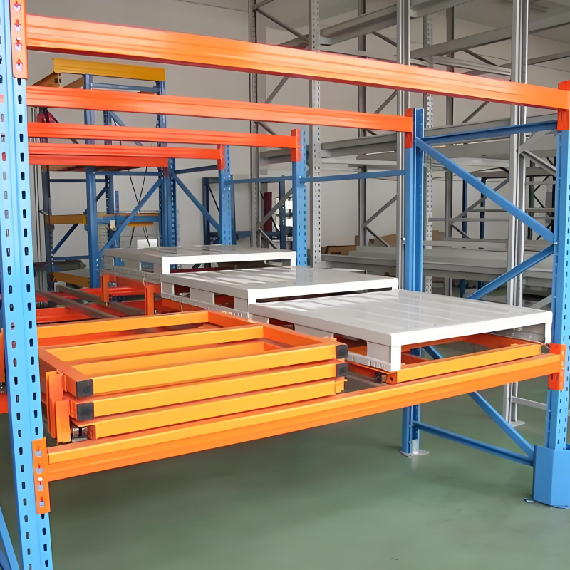 Industrial Grade CE/ISO Certified Steel Push Back Pallet Racking Corrosion Protection Low Maintenance 1000-2000kg Capacity For