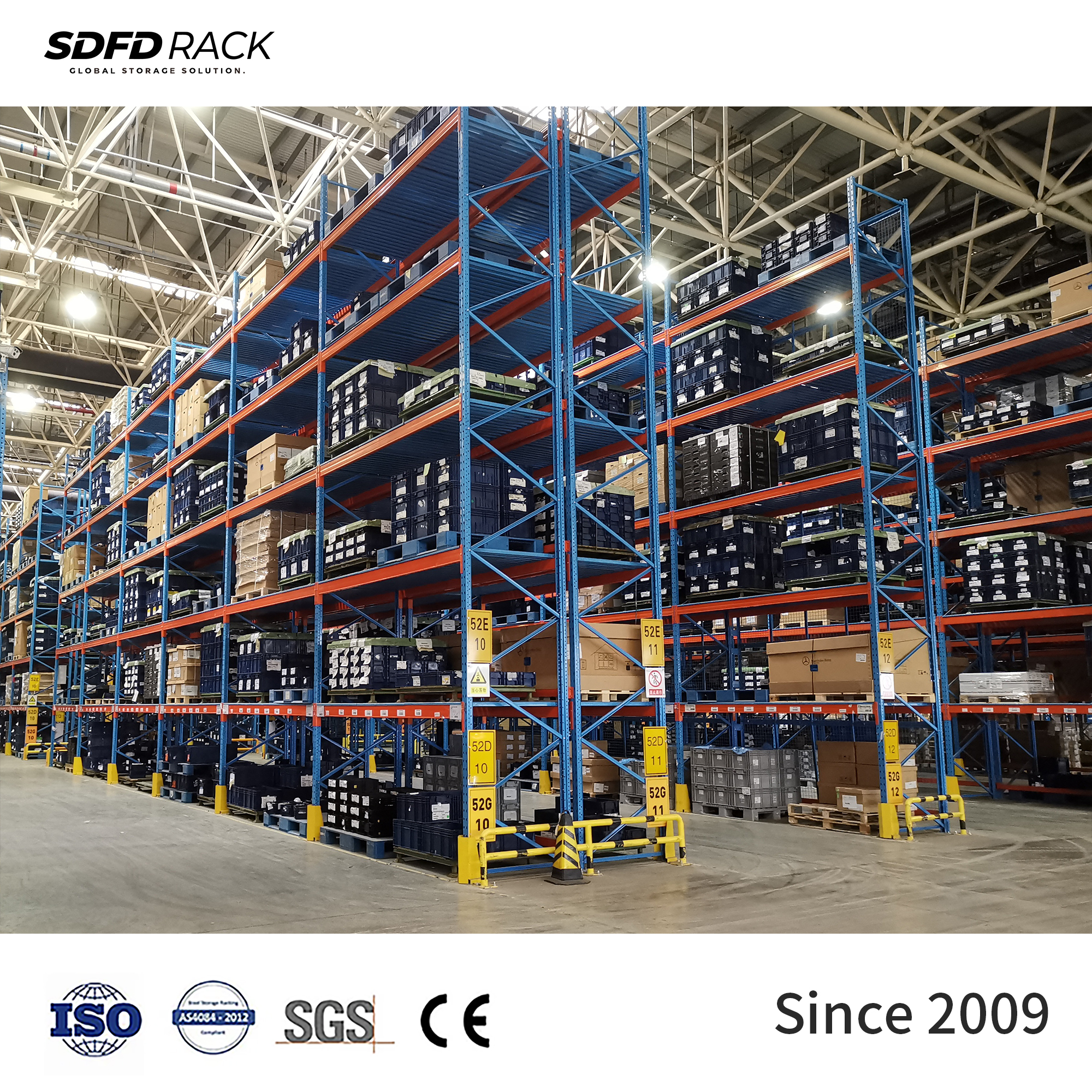 Heavy Duty Conventional Pallet Racking High Load Steel Industrial Storage Shelf Custom Multi-Layer Warehouse Pallet Rack System