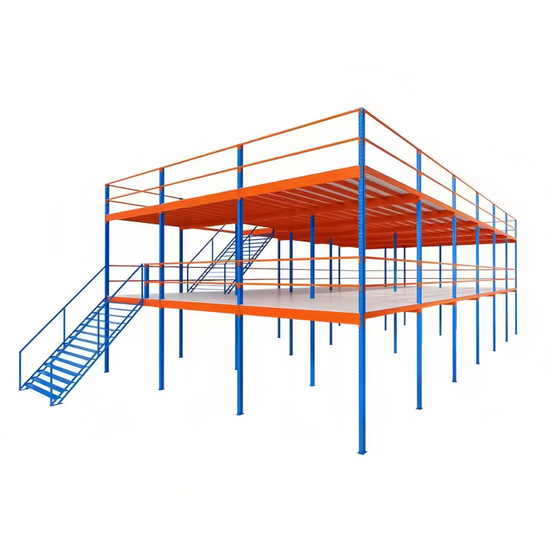 Manufacture Factory Customized Mezzanine Floor Racking Industrial Steel Platform Rack For Warehouse Storage Double Shelf Loft