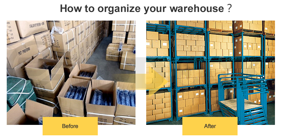 Warehouse Storage Durable Steel Stacking Metal Frame Pallet