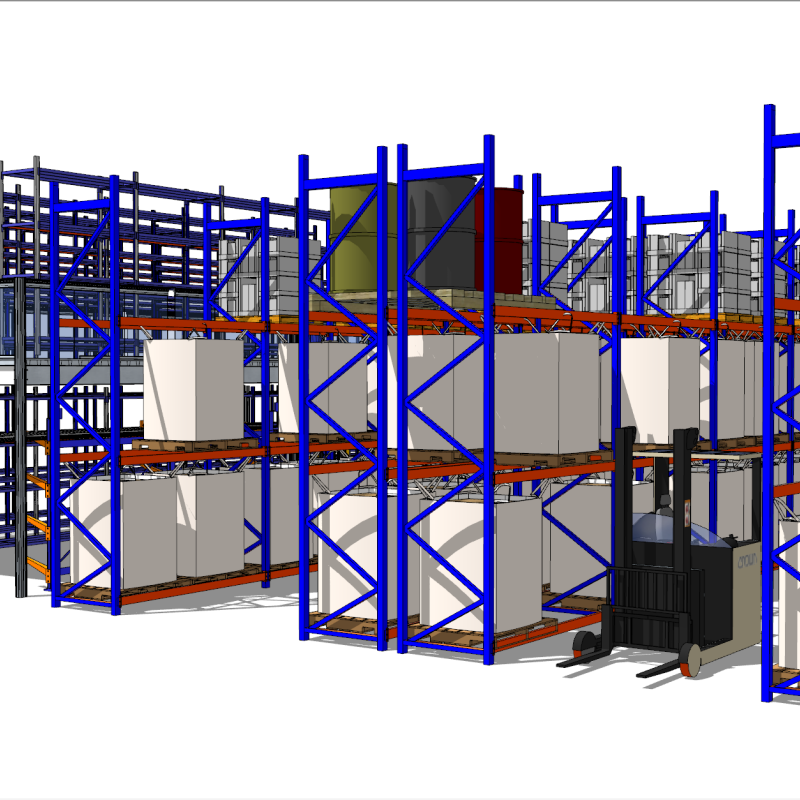 Heavy Duty Warehouse Rack Steel Pallet Rack High-Grade Q235B Steel for Factory Storage With 1000-4000kg Load