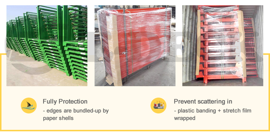 Warehouse Storage Durable Steel Stacking Metal Frame Pallet
