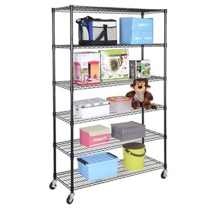 48 X 18 X 82 Inch 6 Tier Metal Wire Shelf Rack