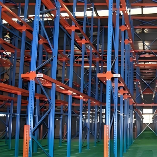 Drive Through Racking System Durable Steel Pallet Storage Racks for FIFO Logistics Management in Large Distribution Centers