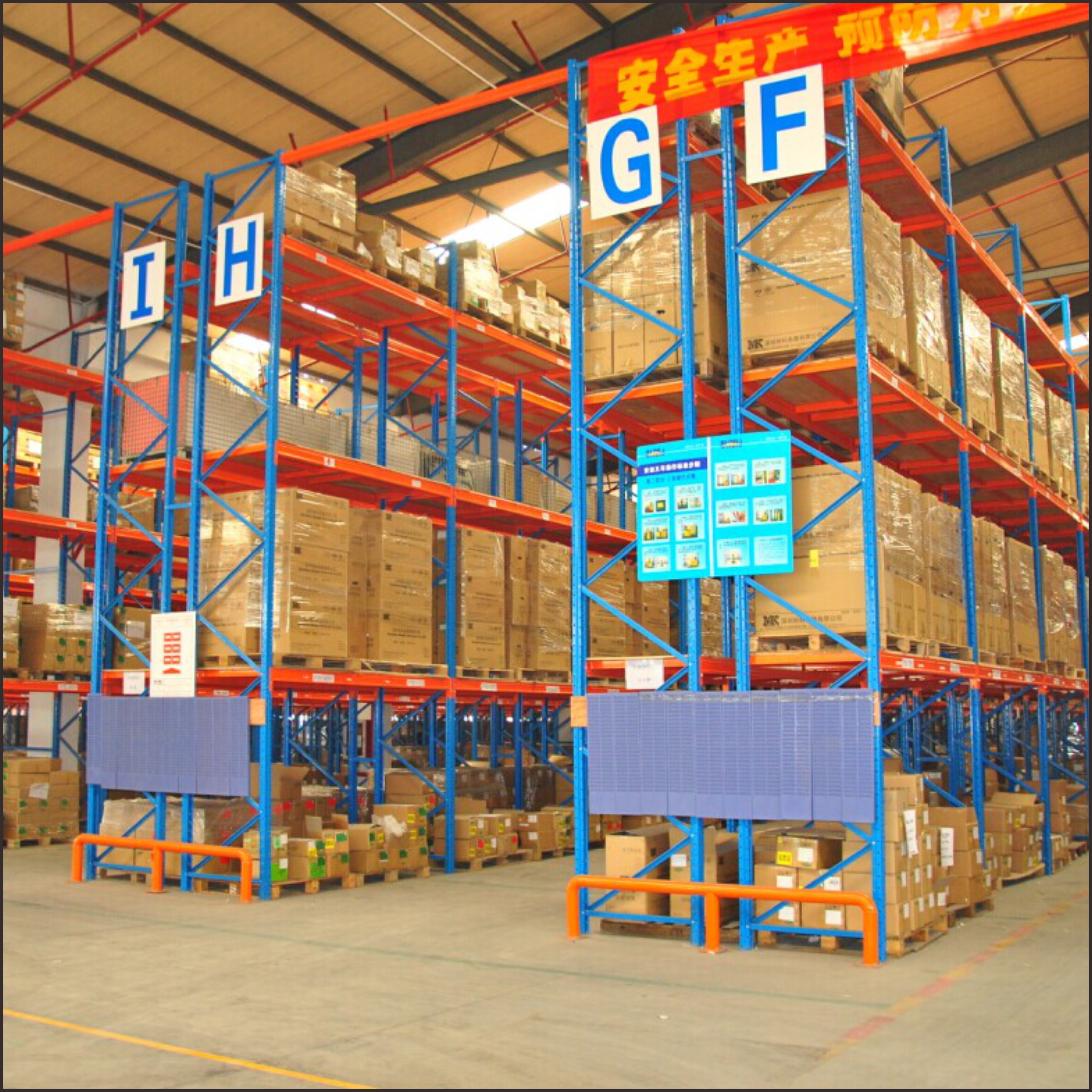 Garage Storage Factory Steel Warehouse Metal Van Rack System Heavy Duty Shelving Single Deep Industrial Pallet Rack Shelving
