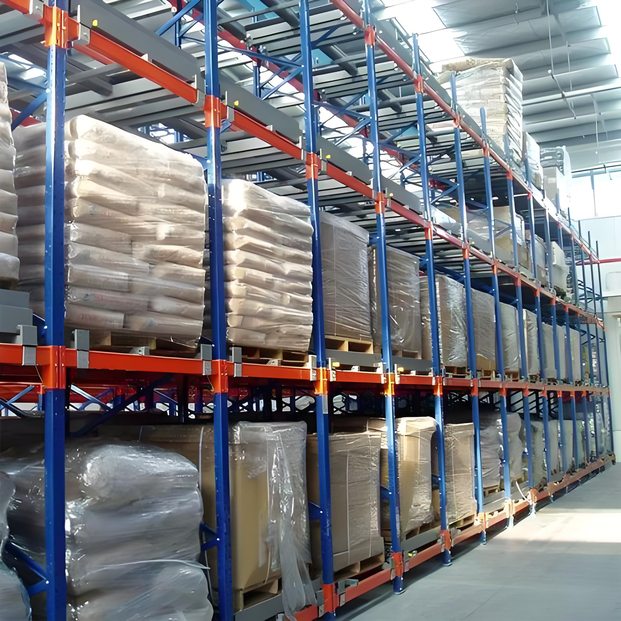 Industrial Grade CE/ISO Certified Steel Push Back Pallet Racking Corrosion Protection Low Maintenance 1000-2000kg Capacity For