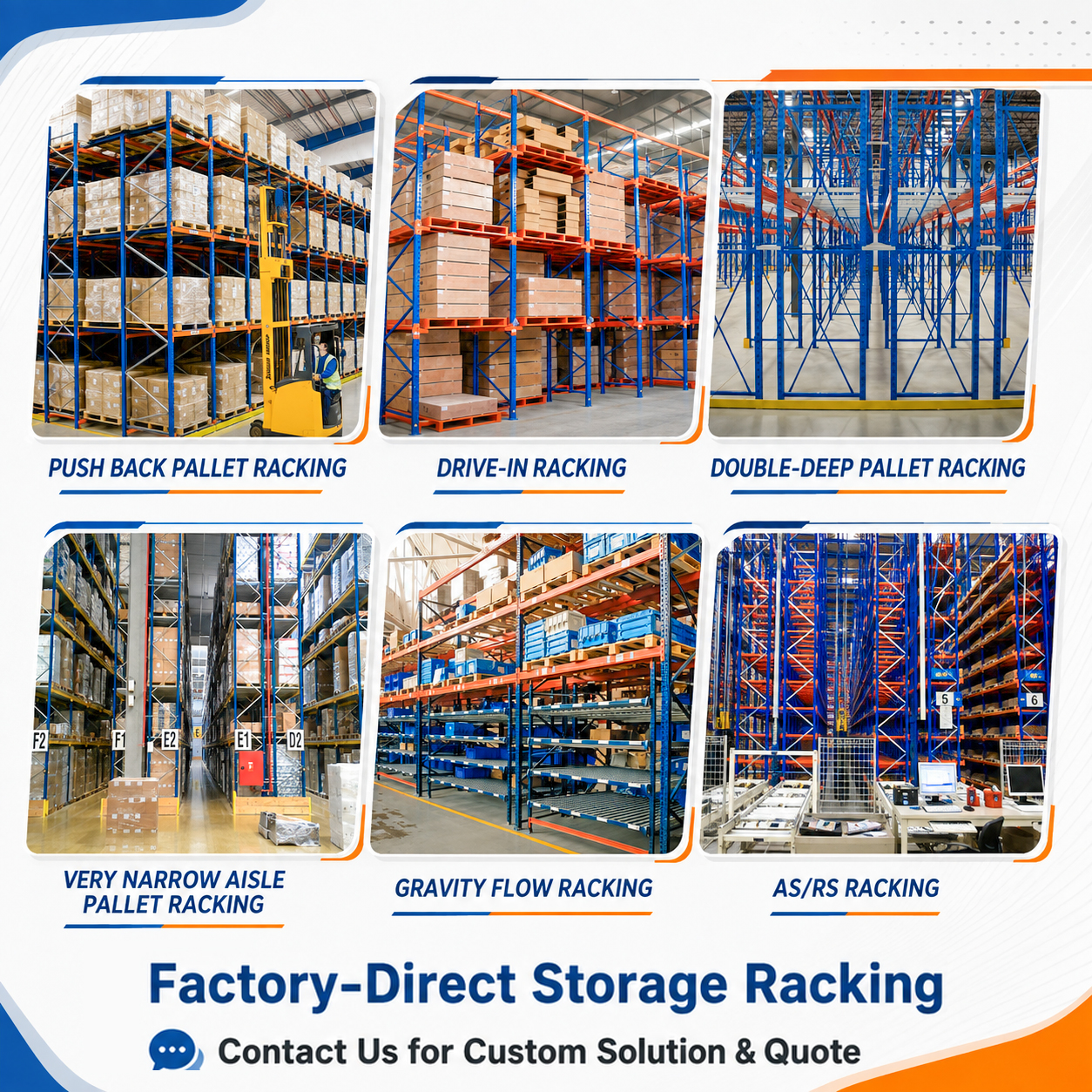 Full Height Heavy Duty Pallet Rack Warehouse Racking System Steel Structure High Capacity Shelving for Distribution Center