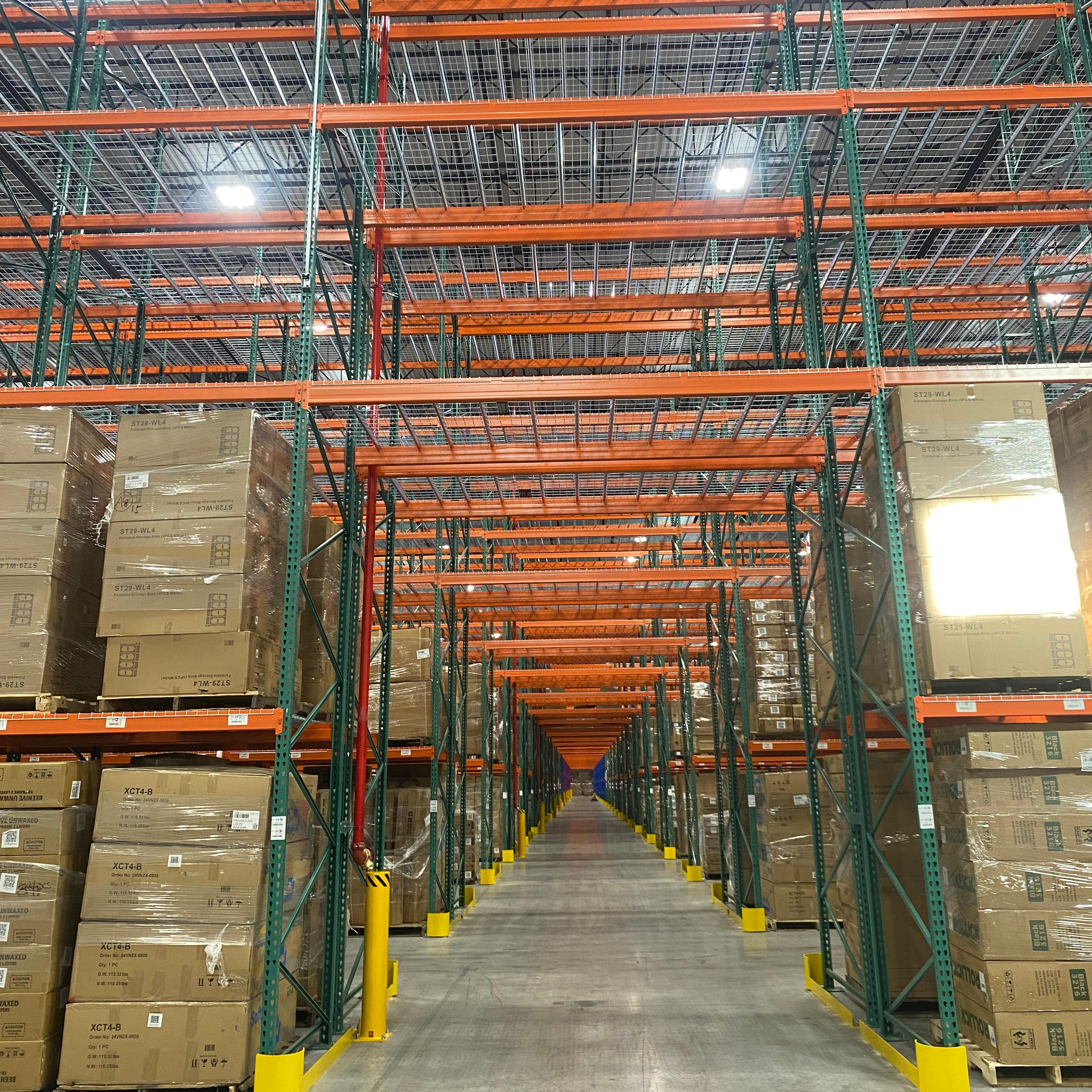 Jracking US Standard Warehouse Shelves Rack Heavy Duty Teardrop Pallet Racking System For Cold Storage Warehouses