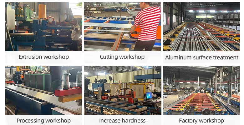 Custom Industrial 6063 T5 Aluminum Extrusion Profile Modular Framing Assembly Beam for Automation Machine Workstation