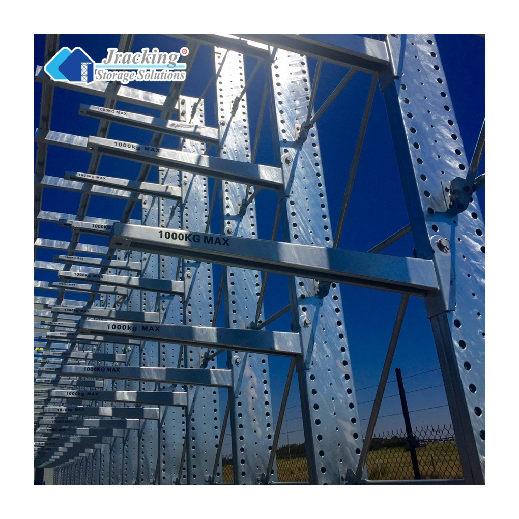 Jracking Industrial Warehouse Rack Steel Heavy-Duty Cantilever Racking System for Car Storage